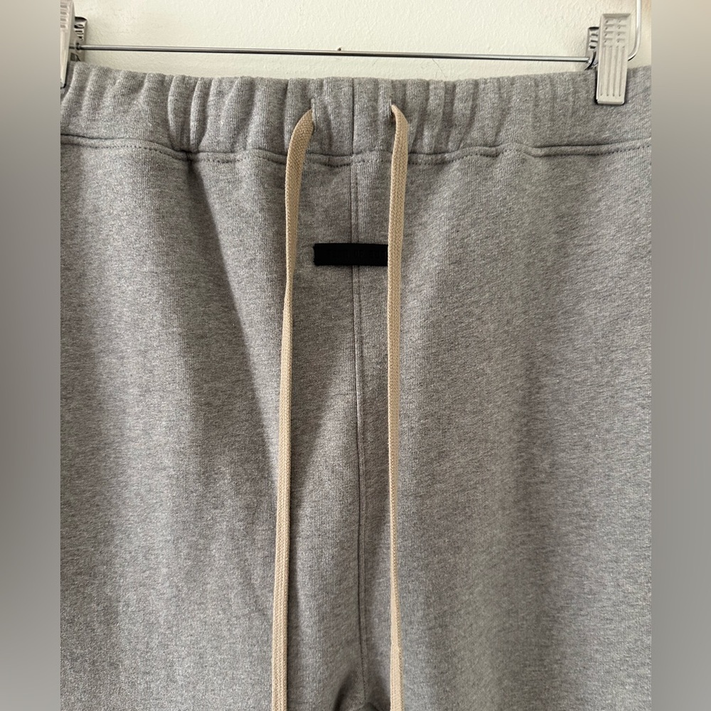 Fear of God Gray Sweatpants with Tan Drawstrings - Picture 3 of 10